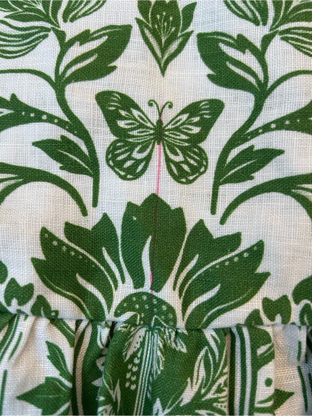 Anthropologie- Farm Rio Delicate Tapestry Midi Green dress - Picture 4 of 10